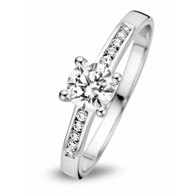 18 karaat ring met zirconia GR3939WZ