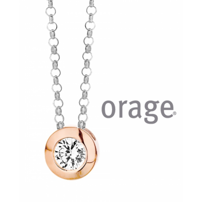 Orage Hanger met ketting in zilver AG045