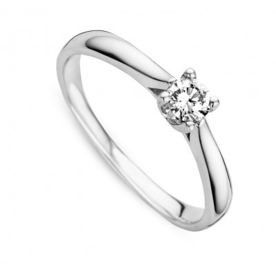 18 karaat ring met briljant GR3602WB20 18 karaat ring met briljant GR3602WB20