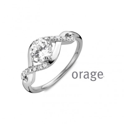 Orage Damesring zilver AR028