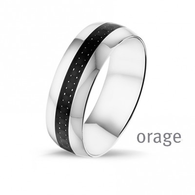 Orage Heren ring staal AS079 - AT343
