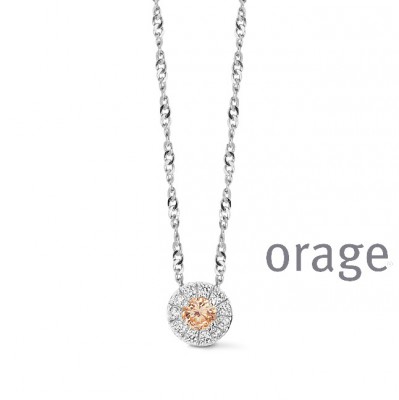 Orage ketting in zilver AS041/42cm.