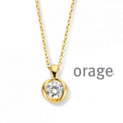 Orage ketting in staal AS023/45cm.