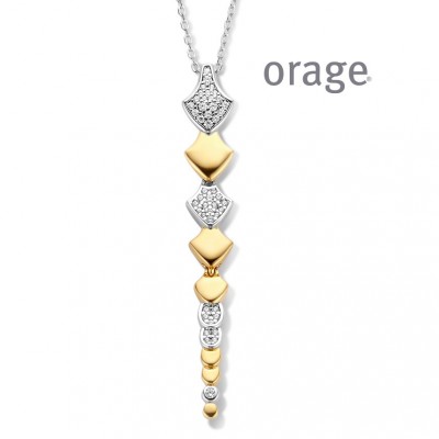 Orage ketting in zilver AS143/45cm.