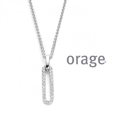 Orage ketting in zilver AS193