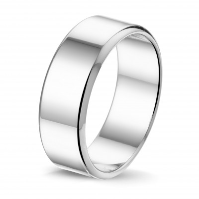 Tresor zilver ring R801 8mm.