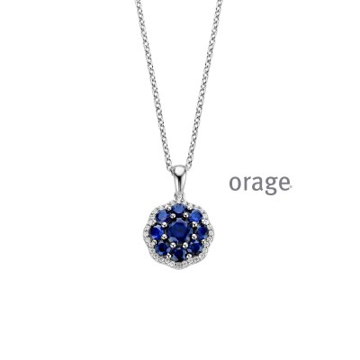 Orage ketting in zilver AS221/45cm.