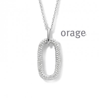 Orage ketting in zilver AS125/45cm.
