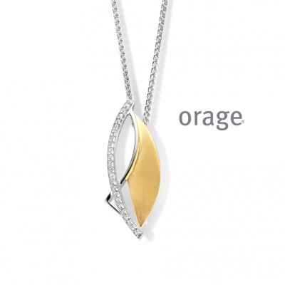 Orage ketting in zilver AS157/45cm.