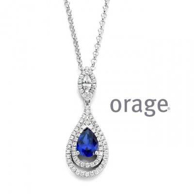 Orage ketting in zilver AS103/50cm.