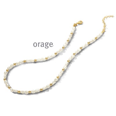 Orage ketting in verguld staal AT038/45cm.