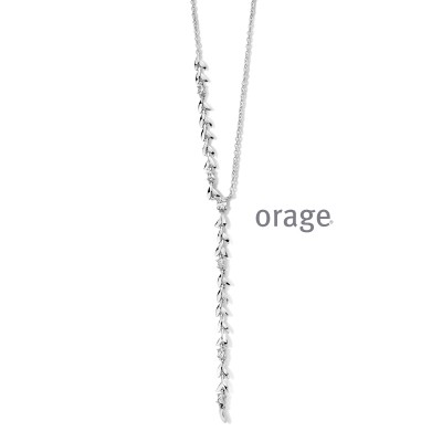 Orage zilver ketting AT071/45cm.