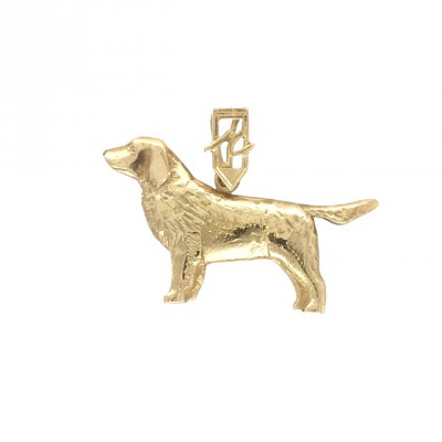 18 karaat gouden Golden Retriever hond