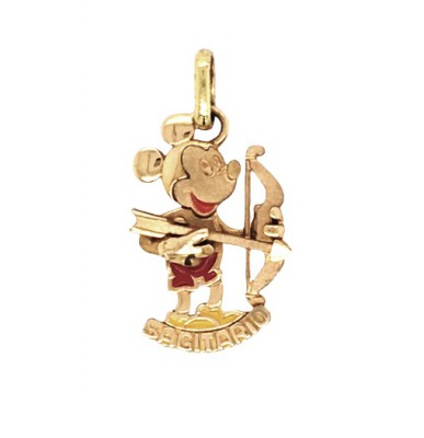 18 karaat Mickey Mouse Boogschutter horoscoop