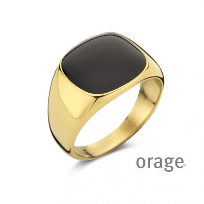 Orage Heren ring staal AW136