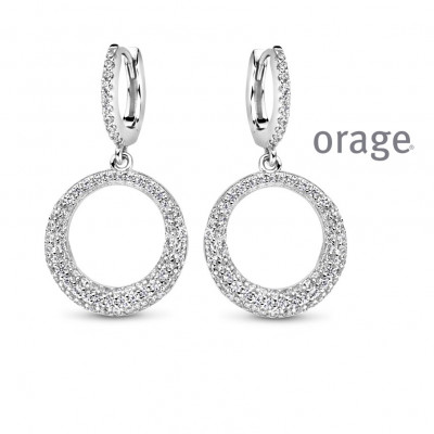 Orage Oorringen in zilver AW175