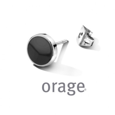 Orage Oorring Heren in staal AW134