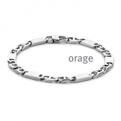 Orage Heren Armband in staal AW150/21 cm.