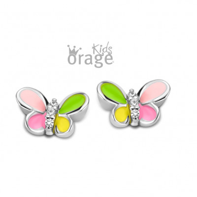 ORAGE KIDS ZILVER OORRINGEN K2512