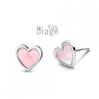 ORAGE KIDS ZILVER OORRINGEN K2540