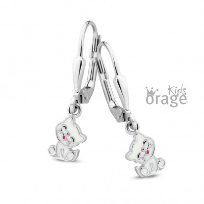 ORAGE KIDS ZILVER OORRINGEN K2548