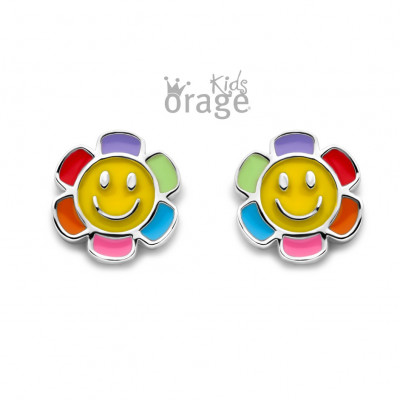 ORAGE KIDS ZILVER OORRINGEN K2622