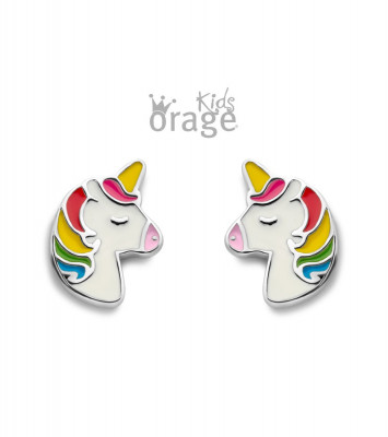 ORAGE KIDS ZILVER OORRINGEN K2625