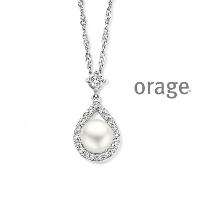 Orage Zilver ketting AW073/45cm.