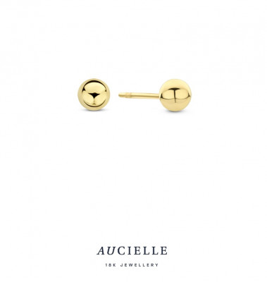 18 Kt. Oorstekers bolletje AE0107B/5mm.