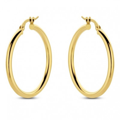 18 karaat oor creolen GO3028G30 30mm. 18 karaat oor creolen GO3028G30 30mm.