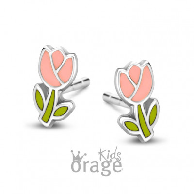 OORBELLEN ORAGE KIDS ZILVER OORRINGEN K2729