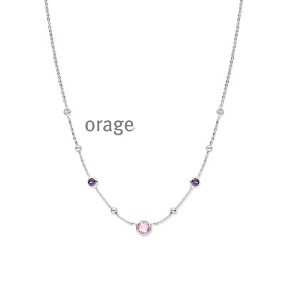 Orage Zilver ketting AW206/44cm.