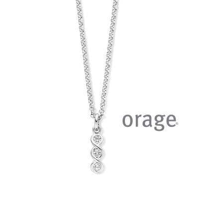 Orage Zilver ketting AW215/42cm.