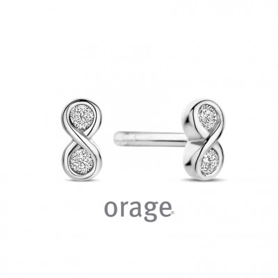 Orage Oorringen in zilver AW213