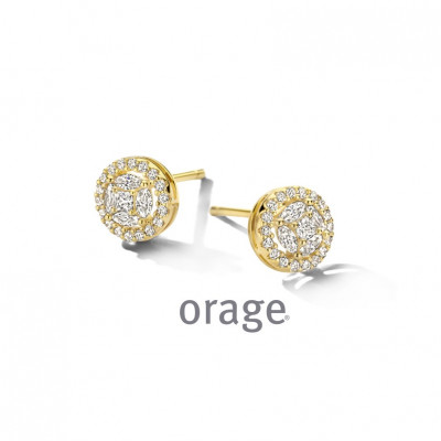 Orage Oorringen in plaque AW232