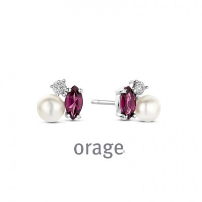 Orage Oorringen in zilver AW257