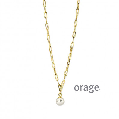 Orage PLAQUE ketting AW302/45cm.