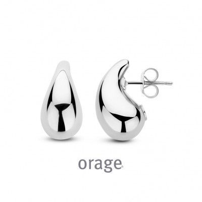 Orage Oorringen in zilver AW369