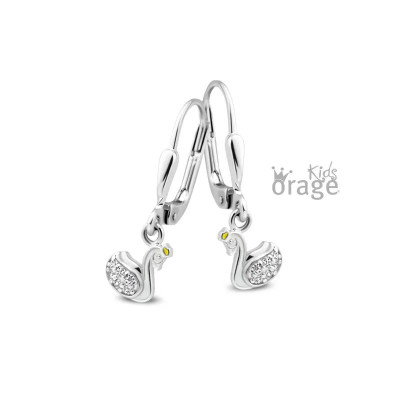 OORBELLEN ORAGE KIDS ZILVER OORRINGEN K2501