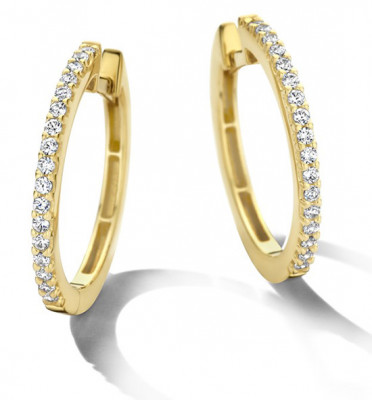 18 karaat oorhangers GO3195GZ 16.5X1.4 MM