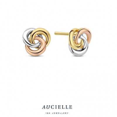 18 Kt. OORSTEKERS  AE0166L