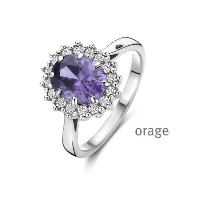 Orage Dames ring zilver BA068
