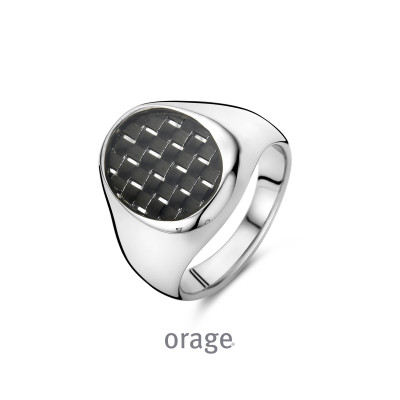 Orage Heren ring staal BA172