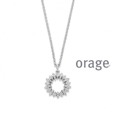 Orage Zilver ketting BA070/50cm.