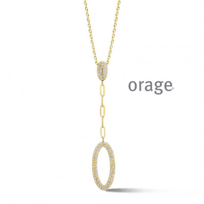 Orage PLAQUE ketting BA191/45cm.