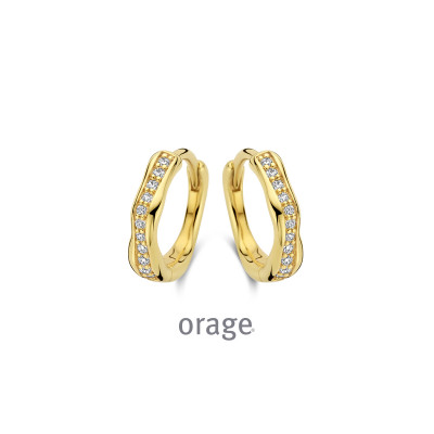 Orage Oorringen in plaque BA012