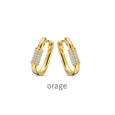 Orage Oorringen in plaque BA030