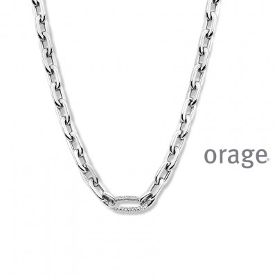 Orage Zilver ketting BA027/45cm.