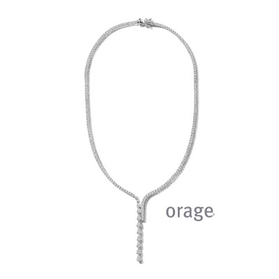 Orage Zilver ketting BA065/45cm.