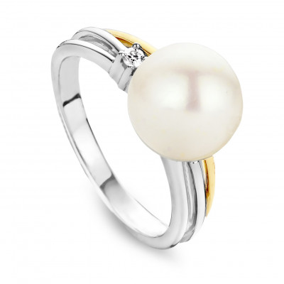18 karaat ring met parel GR3619BB